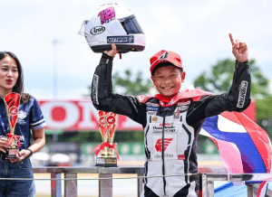 “เจ้าเฟอร์” ปัญจรุจน์ ผงาดคว้าแชมป์ซ้อน Honda Thailand Talent Cup สนาม 3 ด้วยฝีมือระดับเทพ