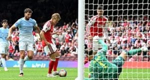 อาร์เซนอลข่มขวัญ “ยุคมาเรสก้า” ตั้งแต่นัดแรก! ถล่มแมนฯ ซิตี้ 3-0 ผงาดแชมป์คอมมิวนิตี้ ชิลด์ สมัยที่ 18 ส่งสัญญาณเขย่าพรีเมียร์ลีกทั้งฤดูกาล